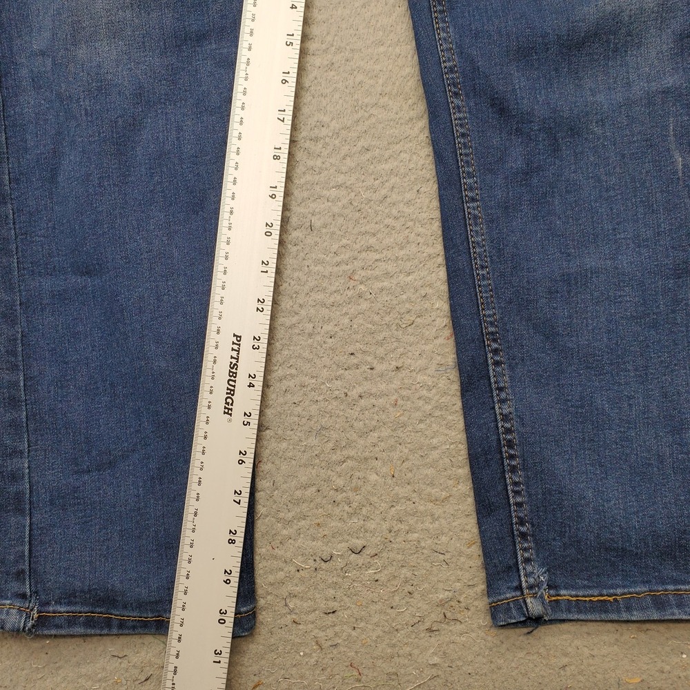 Levi's 502 Jeans Mens 38x32 Blue Denim Medium Wash Straight Leg 5-Pocket Design - Picture 4 of 11